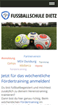 Mobile Screenshot of fussballschule-dietz.de